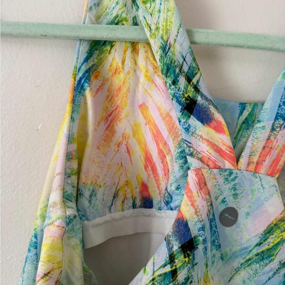 2 Piece Athletic Tennis Skort & Top Set Womens L/XL Rainbow Workout Wear EUC - Picture 12 of 14